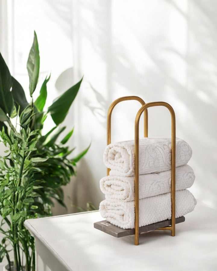 Marble Elegant Towels Holder