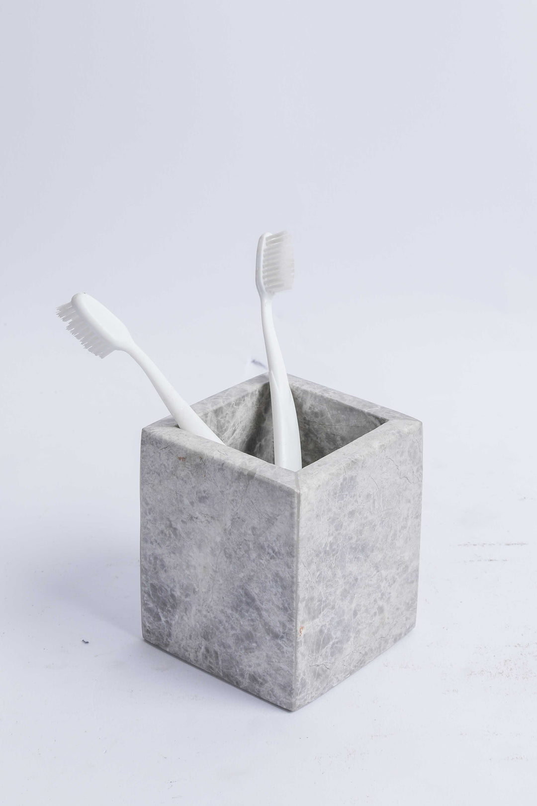 Marble Brush Holder