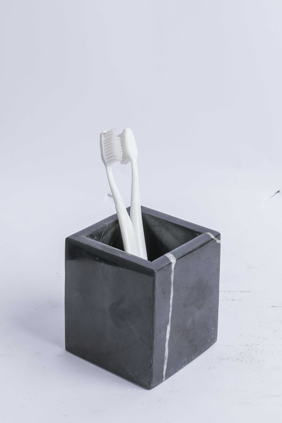 Marble Brush Holder