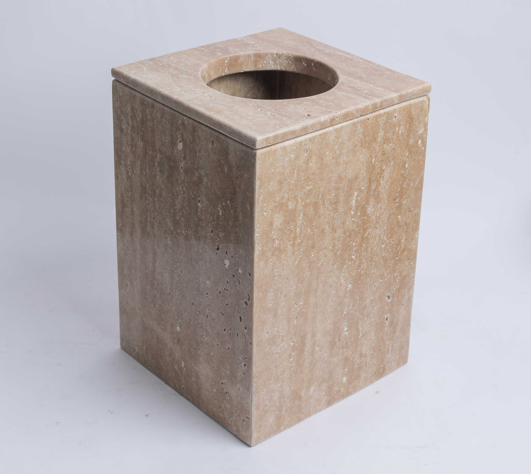 Marble Tissues basket with cover
