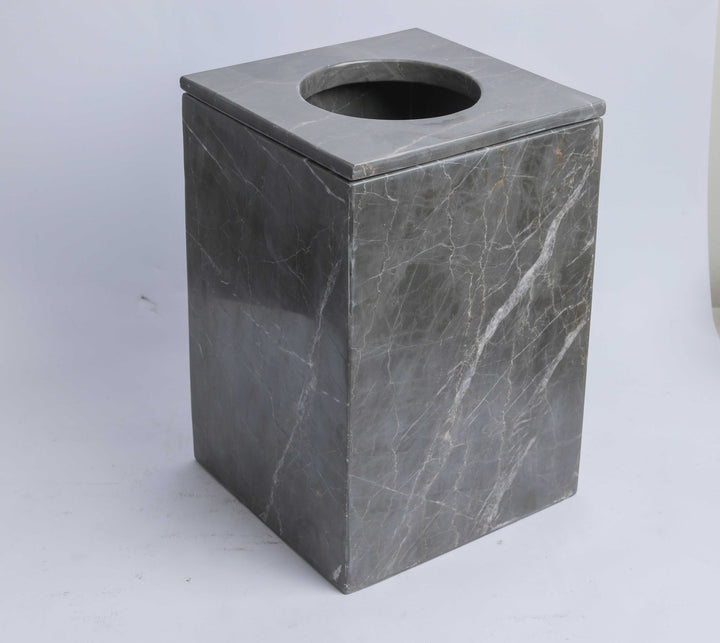 Marble Tissues basket with cover
