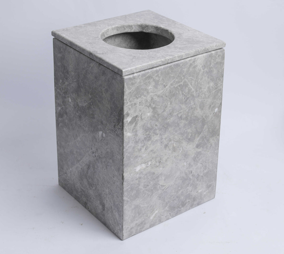Marble Tissues basket with cover