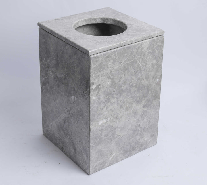 Marble Tissues basket with cover