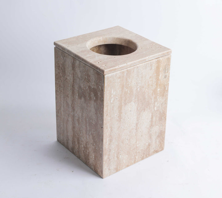 Marble Tissues basket with cover