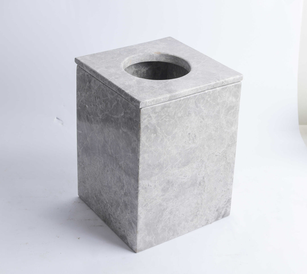 Marble Tissues basket with cover