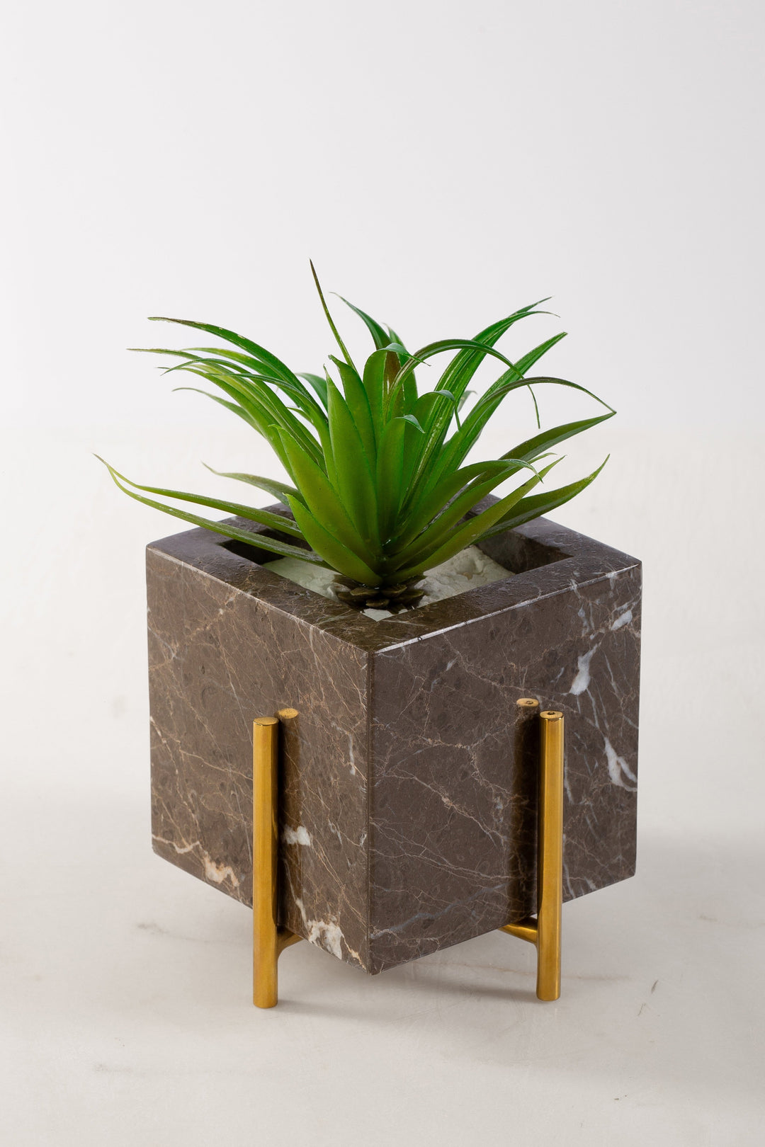 Marble Mini Flower Pot + Stainless holder 304