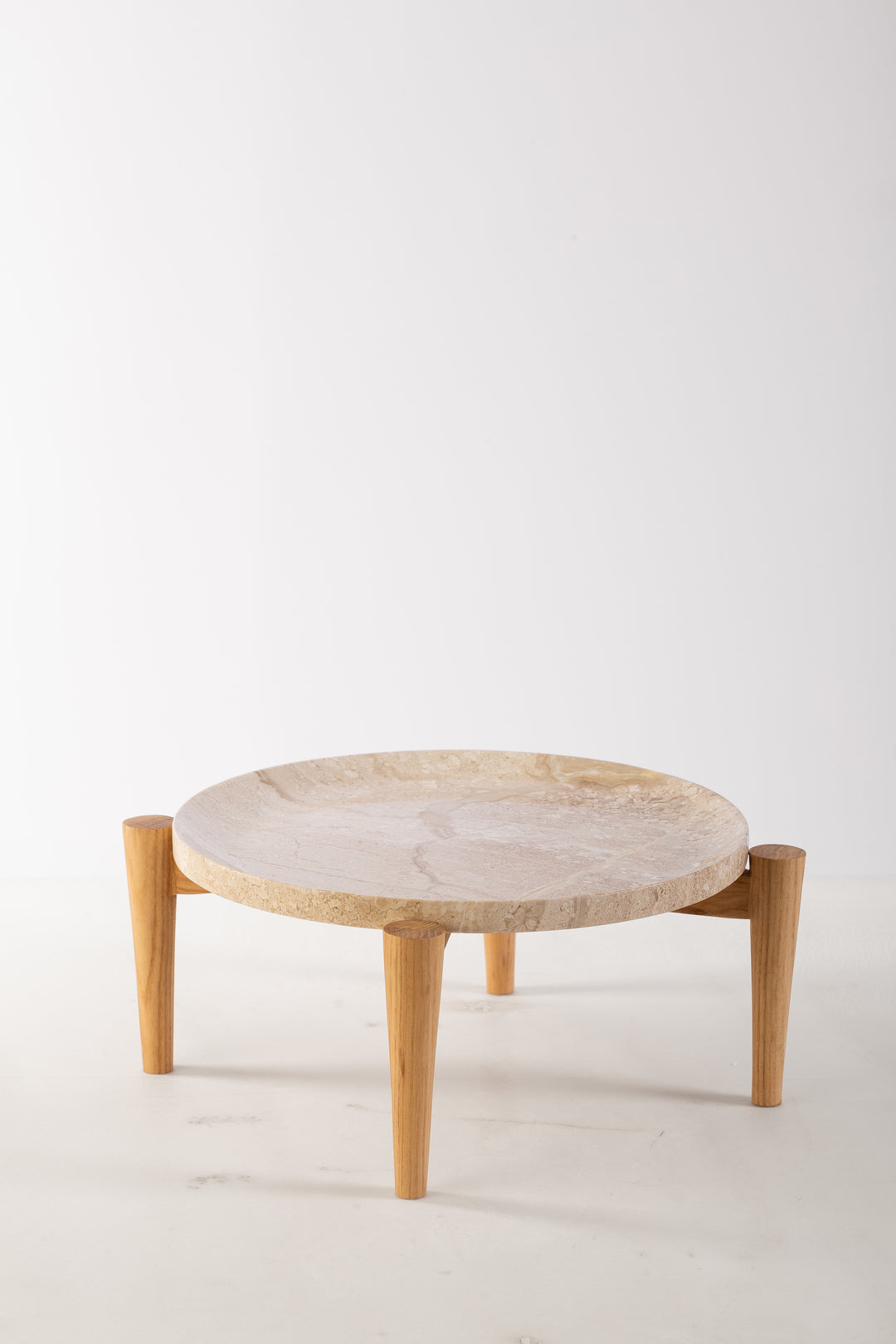 Service Plate with triple Wood stand