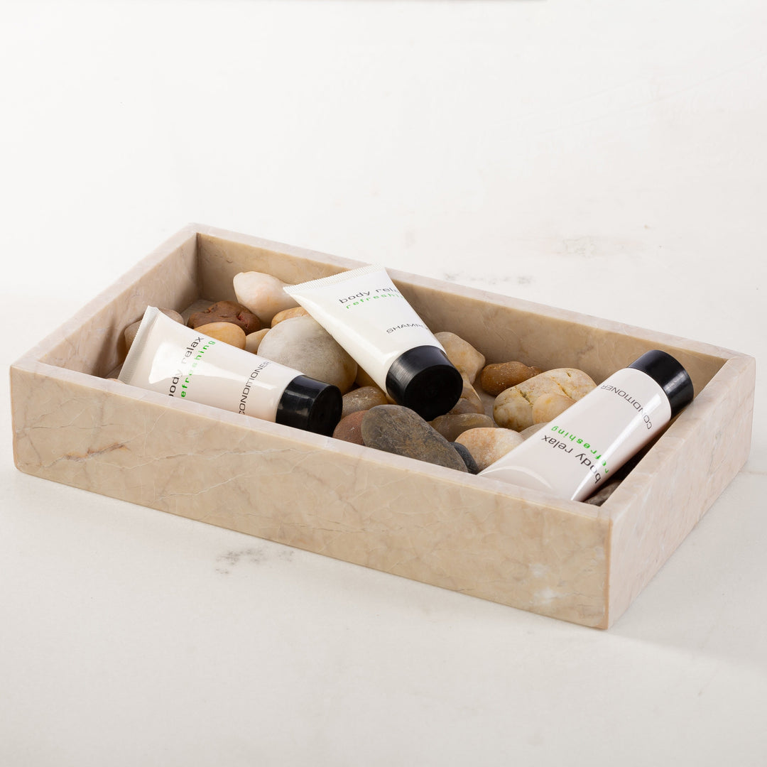 Multi Purpose Marble Bath Tray